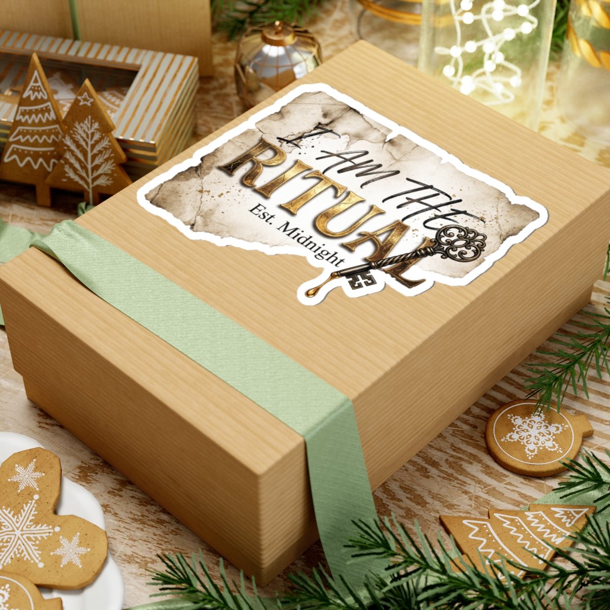 I Am The Ritual Kiss - Cut Sticker — Gothic Key Vintage Midnight Design - The Bela Vibe House of Moonfire