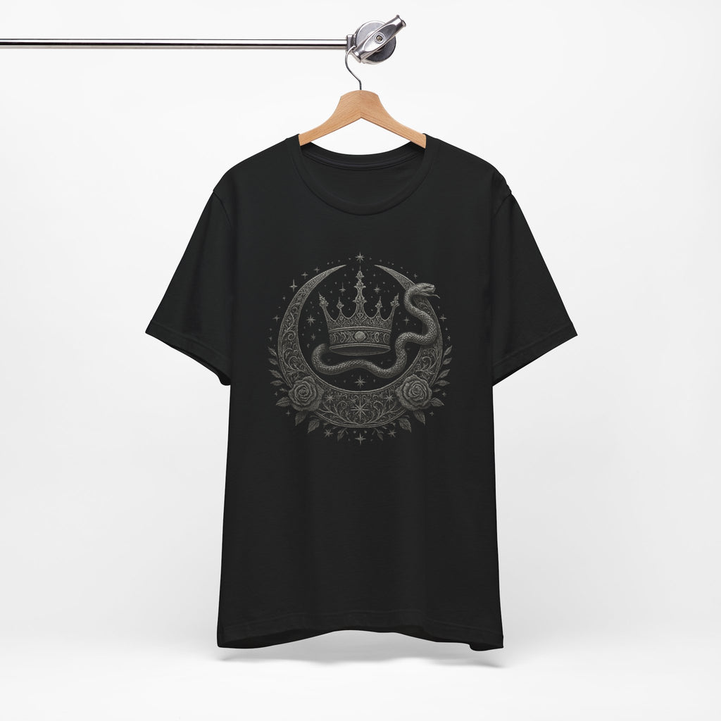Nightborn Serpent Sovereign™ – Medieval Celestial Engraved Tee