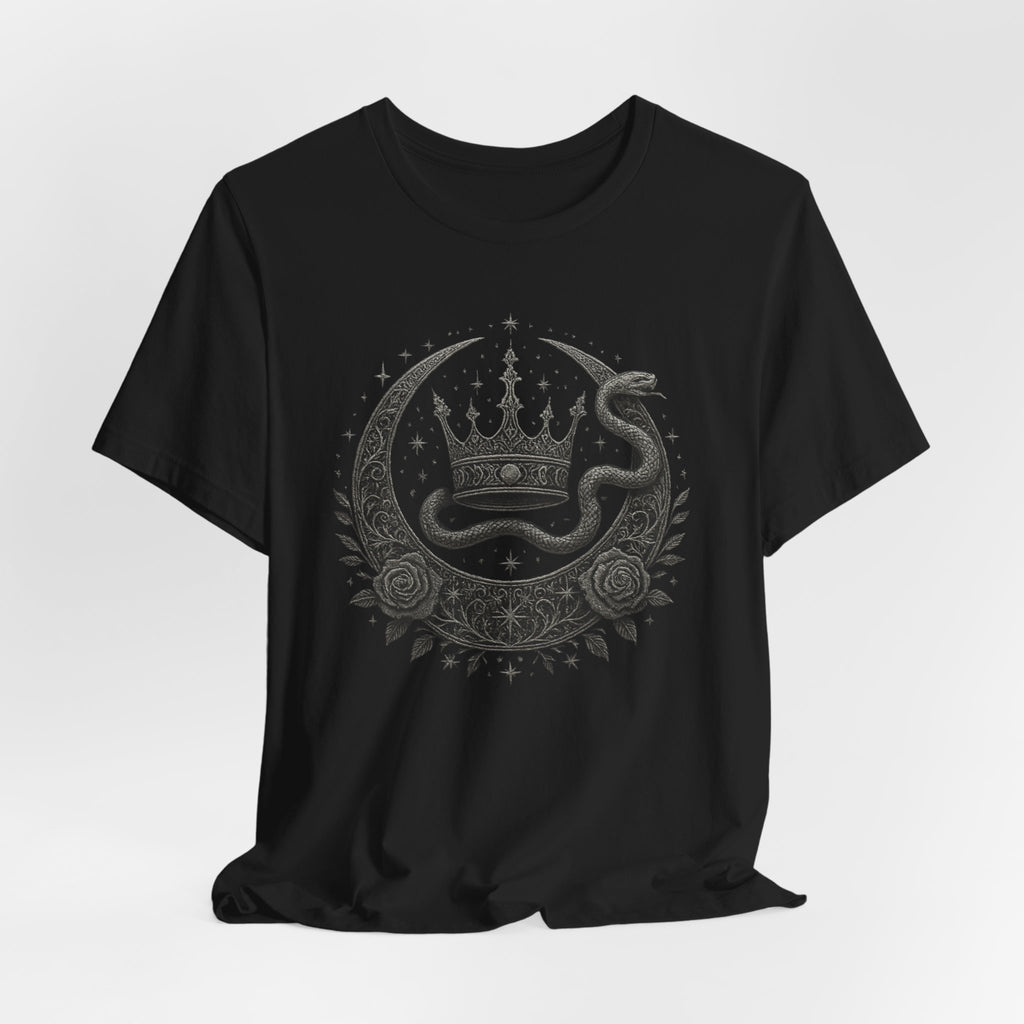Nightborn Serpent Sovereign™ – Medieval Celestial Engraved Tee