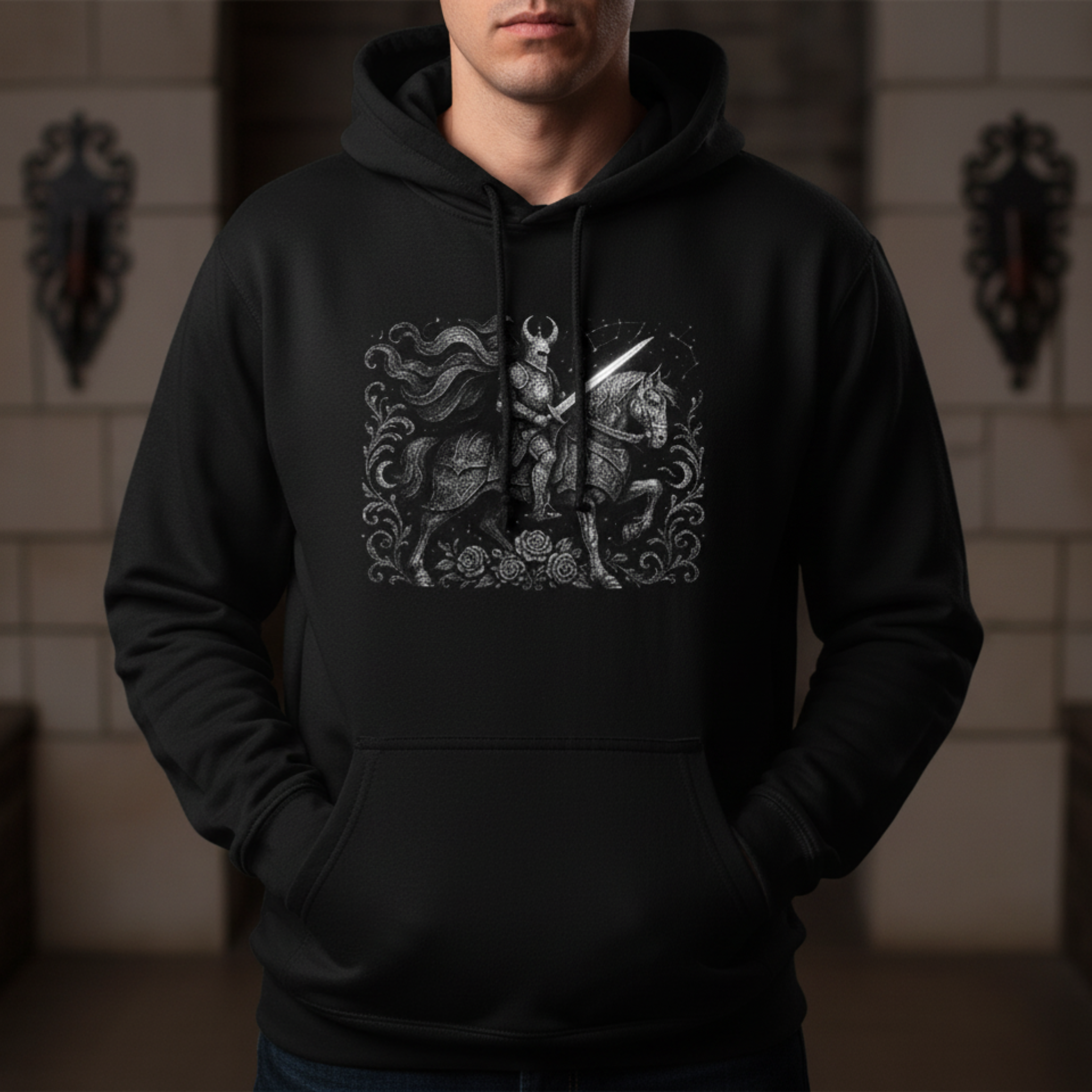 Order of the Moonlit Blade™ — Astral Knight of the Sovereign Realm Hoodie